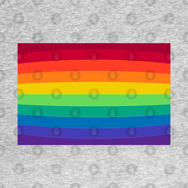 Rainbow Stripe Flag by snknjak